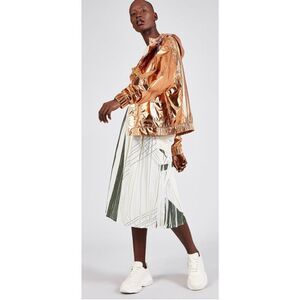 Cotelac Metallic Rose Gold Bomber Jacket NWT Size 1/US 6